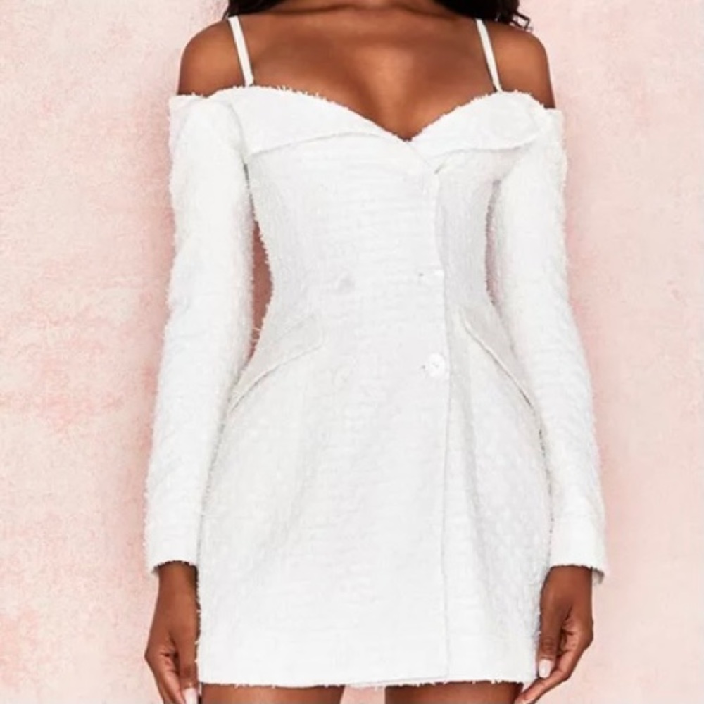 New NWOT HOCB Linen Textured Dress Small